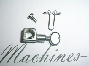 ORIGINAL FRISTER & ROSSMANN CUB 3 SEWING MACHINE NEEDLE CLAMP PLUS COTTON GUIDE - Picture 1 of 2