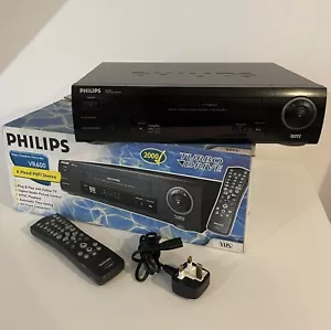 Philips VR 600 VHS VCR Video Cassette Player 6 Head- NOT WORKING NO POWER - Picture 1 of 8