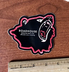 Jackson Hole ROADHOUSE BREWING BREWERY BEER STICKER Wyoming Brew WY Road House - Picture 1 of 1