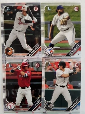 2019 Bowman Draft singles base paper BD1-BD200 - Image 1 of 3