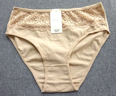 Pantalones de encaje de algodón extensibles OUNO ROPA INTERIOR Talla L FR42 U... - Imagen 1 de 4