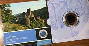 lussemburgo 2015 5 € 5 EURO chateau de brandebourg niobio raro soli 3000 es. - Picture 1 of 1