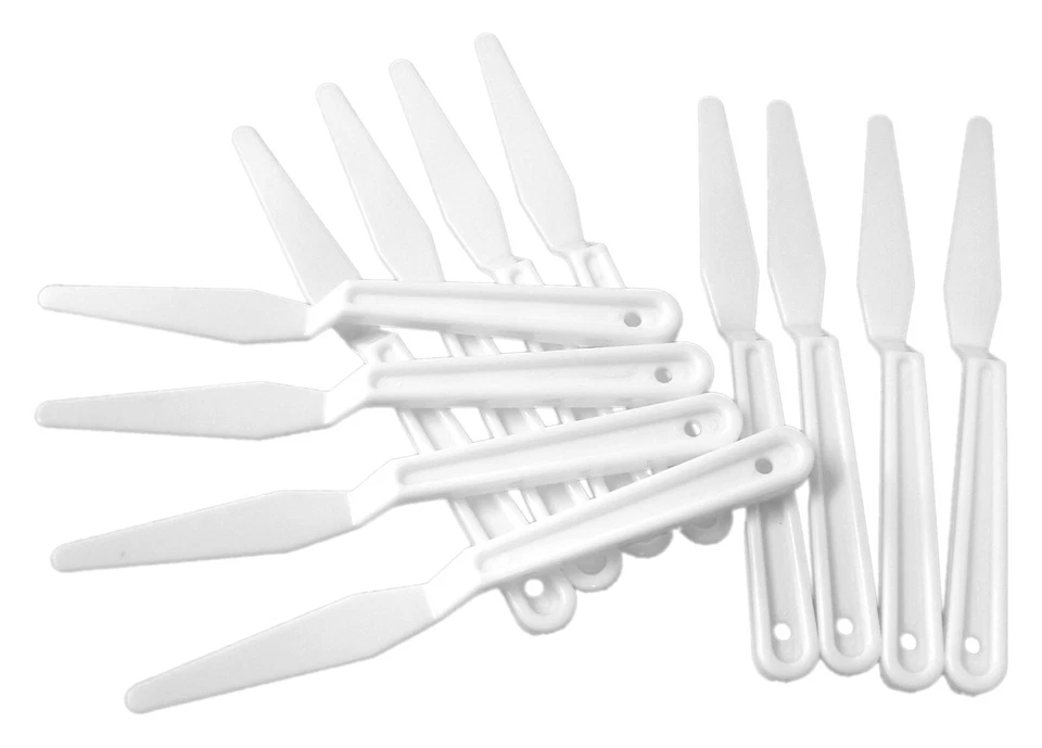 Major Brushes Plastic Cranked Palette Knife - Pack of 12 - Image 1 of 1