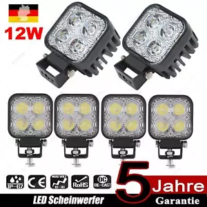 Faro de trabajo LED 12W Offroad 12V 24V faros para tractor excavadora camión - Imagen 1 de 19