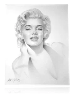 Marilyn Monroe 20x24 Lithograph By Artist Gary Saderup Signed Poster 1989 Photo - Picture 1 of 2