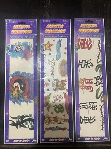 3 hojas de tatuajes temporales - Cada hoja tiene muchos tatuajes - Serie impermeable #3 - Imagen 1 de 6