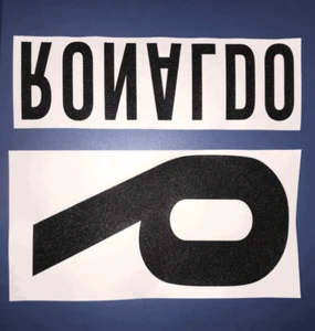 inter kit ronaldo 9 nerosilver Nameset x maglia calcio nike - Foto 1 di 1
