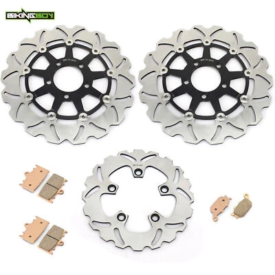 For Suzuki 3 Front Rear Brake Rotors Discs Pads SV 1000 S 2003 2004 2005 2006 07 - Image 1 of 4
