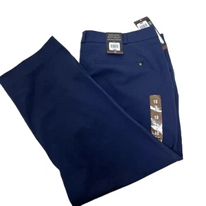 New banana republic plus women's slim straight cropped pants size 18 Navy Blue - Picture 1 of 8