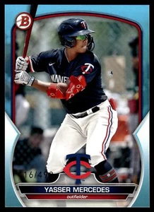 2023 Bowman Draft YASSER MERCEDES SKY BLUE BD-139 TWINS 416/499 - Picture 1 of 2