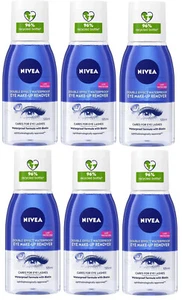 6 X NIVEA Double Effect Waterproof Eye Make-Up Remover 125 ml Daily Use - Picture 1 of 7