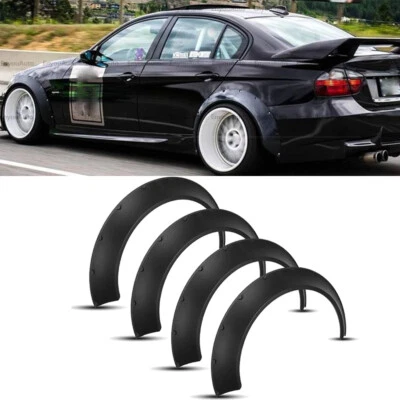 4X 33" For BMW 320i 325i 335i Series Universal Fender Flares Wheel Arches Wide - Image 1 of 4