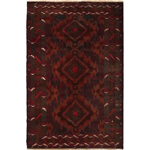 Traditional Hand Woven Oriental Carpet, 4'0x6'4 Tribal Bed Rooms Area Rug G29253 - Picture 1 of 8