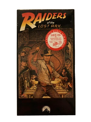 Sealed Raiders of the Lost Ark VHS Paramount 1989 Watermark RARE Indiana Jones - Image 1 of 4