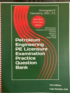 Petroleum Engineering PE Exam, Petroleum PE, Petroleum PE study guide, Petroleum - Picture 1 of 12