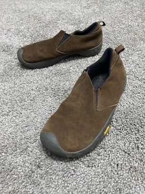 KIDS KEEN CASUAL SLIP ON SLIDES SUEDE BROWN Rugged SHOES #1007842 LW #072 Size 5 - Image 1 of 4