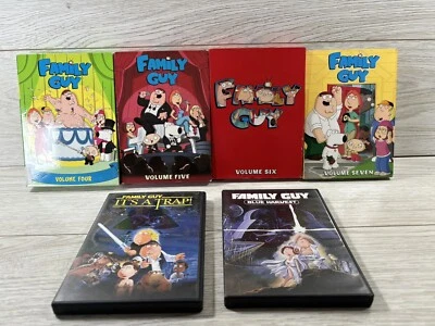 Family Guy TV DVDs Volumes 4-7 + Blue Harvest & It’s A Trap 4 5 6 7 MacFarlane - Image 1 of 4