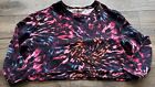 Women’s Juicy Couture Pink Tie Dye Cropped Long Sleeve Pullover Size 3XL