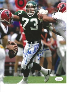 Signed Autographed JOE KLECKO New York Jets 8x10 Photo - JSA Authenticated HOF - Picture 1 of 2