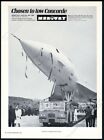 1969 Concorde photo avion Mercury Airtug MD 300 dépanneuse aéroport vintage annonce