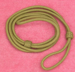 British Khaki Wool Lanyard for WWI or WWII Pistol or Revolver  - Picture 1 of 4