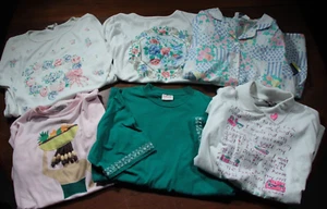 Vintage 80s 90s Women's Shirt Top Lot Floral 6 Shirts - Picture 1 of 14