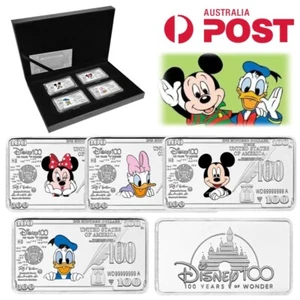 4PCS Disney Mickey Minnie Mouse Commemorative Coin Set Collection Coins Gifts AU - Picture 1 of 7