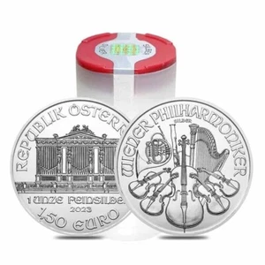 2023 Austria Silver Philharmonic 1 oz Coin BU (Lot of 20) - Picture 1 of 5