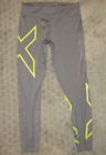 2XU Women's Gray Athletic Compression Pants Size XL Waist 30''-32'' Inseam 27''