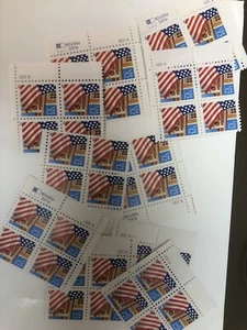 10 2897 Flag Over Porch Plate Block #S2222 Durland Catalog $25 Each MNH - Picture 1 of 3