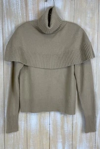 Suéter CHLOE Chloé Icónico Cuello Redondo 100% Capelet Cuello Alto Beige M - Imagen 1 de 11