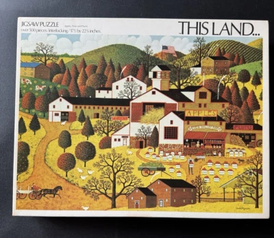 THIS LAND Charles Wysocki RARE 1973 Jigsaw Puzzle USA Americana Farm Artist EUC - Image 1 of 4
