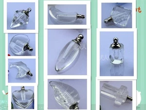 10pcs 0.2~0.3ml Crystal Pendant Vials Clear/color Mini Glass Rice Bottle 10types - Picture 1 of 12