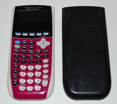 Texas Instruments TI-84 Plus C Silver Edition Calculator Purple Rechargeable - Image 1 of 4