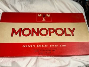 Monopoly Property Board Game Waddingtons Vintage 1970s Virtually Sealed Unused - Picture 1 of 13