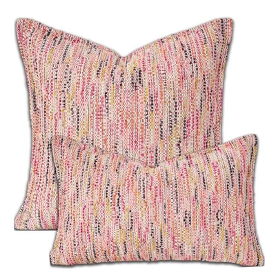 Funda Almohada Boho con Flecos Serie Premium, Lino Tejido Lujo Grueso Cushi... Foto 1 de 4