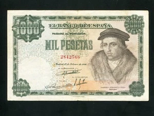 tu_bazar BILLETE 1000 PESETAS madrid 1946 MBC + muy buen apresto - Imagen 1 de 2