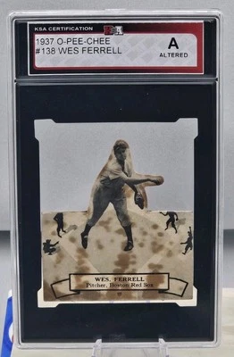 1937 O-PEE-CHEE OPC #A-138 Wes Ferrell Boston Red Sox KSA A - Image 1 of 2