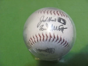 VINTAGE 1991 MINNESOTA TWINS WORLD SERIES SQUADRA AUTOGRAFO BASEBALL TIMBRATO - Foto 1 di 4