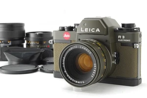 *NEUWERTIG mit Koffer* Leica R3 Safari oliv analoge Kleinbildkamera Body mit 24mm 50mm 35-70mm - Bild 1 von 12
