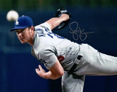 Foto autografiada firmada por Scott Kazmir 8X10 LA Dodgers Road Pitching certificado de autenticidad Foto 1 de 2