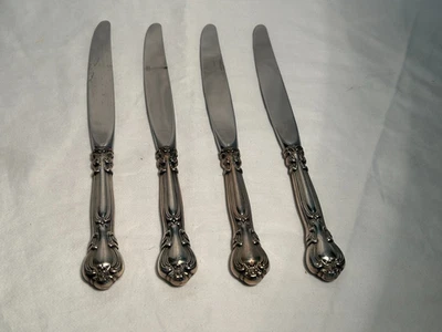Gorham Sterling SILVER CHANTILLY  Dinner Knives 8 7/8"  Lot of 4 No monogram - Image 1 of 2