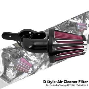 Cone Black Air Filter Red Intake For Harley Softail Fat Boy Breakout 2017-2025 - Bild 1 von 16