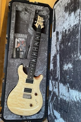 PRS SE Custom 24 2019 Natural Quilt Top Ebony Fretboard Flight Case & Upgrades - Image 1 of 4