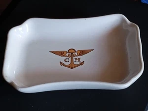 ANCIEN CENDRIER VIDE POCHE PORCELAINE HÔTEL CERCLE DES ARMEES - Imagen 1 de 5