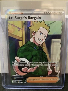 Pokémon TCG Lt. Surge's Bargain Full Art Holo Rare 170/132 Mega Evolutions NM - Bild 1 von 3