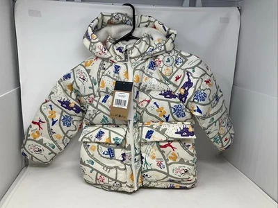 Parka North Face infantil forrada madeira duna branca tamanho 3 - Imagem 1 de 4