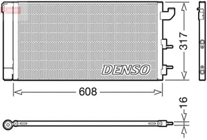 Condensador aire acondicionado Fiat Panda / Classic 169 Denso Dcn09144 2006-> - Imagen 1 de 7