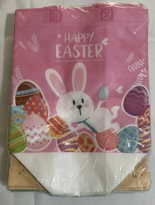 Happy Easter 16 Piece Bags 3x7, 9x5, 9 Inch Assorted Colors - Picture 1 of 5