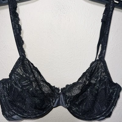 Bali 6543 Women's Lace Desire Underwire Bra size 34C Full-Figure Black Unlined - Image 1 of 4